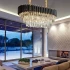 Candelabru Cristal VERSAILLES Regalis 10x E14, Auriu Lucios si Negru, Inaltime Reglabila [2]
