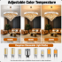 Candelabru Cristal VERSAILLES Supremo 12xE14, Diametru 80cm, Auriu Lucios si Alb, Inaltime Reglabila [2]