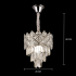 Candelabru Cristal VECTORIA Petito 3xE14, Diametru 28cm, Crom Lucios, Inaltime Reglabila, Metal si Cristal [4]
