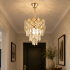 Candelabru Cristal VECTORIA Petito 3xE14, Diametru 28cm, Auriu, Inaltime Reglabila, Metal si Cristal [2]