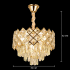 Candelabru Cristal VECTORIA Nobile 5xE14, Diametru 39cm, Auriu, Inaltime Reglabila, Metal si Cristal [4]