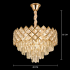 Candelabru Cristal VECTORIA Eleganza 8xE14, Diametru 48cm, Auriu, Inaltime Reglabila, Metal si Cristal [4]