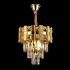 Candelabru Cristal BRAN Petito 3xE14, Diametru 30cm, Auriu Lucios, Inaltime Reglabila [3]