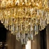 Candelabru Cristal BELVEDERE Eleganza 8xE14, Diametru 50cm, Auriu Lucios, Inaltime Reglabila [4]