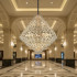 Candelabru Cristal KONIG Grande Supremo, 54xE14, D150 cm, Auriu, Inaltime Reglabila, Metal si Cristal [3]