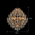 Candelabru Cristal KONIG Eleganza, 8xE14, D50 cm, Auriu, Inaltime Reglabila, Metal si Cristal [4]