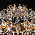 Candelabru Cristal CRYSTARA Nobile, 5x E14, Diametru 40cm, Auriu Lucios [3]