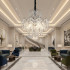 Candelabru Cristal PUBU Eleganza, 5x E14, Diametru 50cm, Crom [3]