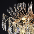 Candelabru Cristal PALERMO Regalis, 12x E14, Diametru 80cm, Auriu [4]