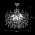 Candelabru Cristal PROWES Eleganza, 8xE14, D50 cm, Crom Lucios, Inaltime Reglabila, Metal si Cristal [4]