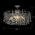 Candelabru Cristal PROWES Regalis, 14xE14, D80 cm, Crom Lucios, Inaltime Reglabila, Metal si Cristal [4]