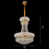 Candelabru Cristal NUVOLA Elegenza, 12xE14, D50 cm, Auriu, Inaltime Reglabila, Metal si Cristal [4]