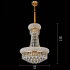Candelabru Cristal NUVOLA Magno, 15xE14, D60 cm, Auriu, Inaltime Reglabila, Metal si Cristal [4]