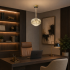 Candelabru Cristal BANO Nobile, 24W, 4xE14, Lumina Rece/Calda/Neutra, Inaltime Reglabila, Metal si Cristal, Auriu [2]
