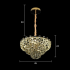 Candelabru Cristal HERT Nobile, 24W, 4xE14, Lumina Rece/Calda/Neutra, Inaltime Reglabila, Metal si Cristal, Auriu [4]