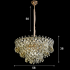 Candelabru Cristal KRAN Magno, 12xE14, Inaltime Reglabila, Metal si Cristal, Auriu [4]