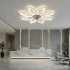 Lustra LED Ventilator ANEMO cu Telecomanda, 48W, D87cm, Lumina Rece/Neutra/Calda, Metal si Plastic, Alb [4]