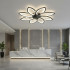 Lustra LED Ventilator ANEMO cu Telecomanda, 47W, D87cm, Lumina Rece/Neutra/Calda, Metal si Plastic, Negru [3]