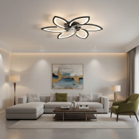 Lustra LED Ventilator ANEMO cu Telecomanda, 36W, D76.5cm, Lumina Rece/Neutra/Calda, Metal si Plastic, Negru Lustra LED Ventilator ANEMO cu Telecomanda, 36W, D76.5cm, Lumina Rece/Neutra/Calda, Metal si Plastic, Negru