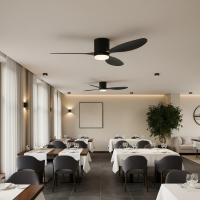 Lustra LED Ventilator VENTIS cu Telecomanda, 21 W, D80cm, Lumina Rece/Neutra/Calda, Metal si Plastic, Negru Lustra LED Ventilator VENTIS cu Telecomanda, 21 W, D80cm, Lumina Rece/Neutra/Calda, Metal si Plastic, Negru