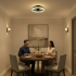 Lustra LED VEYA cu Telecomanda, 38W, D50cm, Lumina Rece/Neutra/Calda, Metal si Plastic, Negru [3]