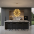 Candelabru Modern LED WELD Nobile, 18W, Lumina Calda 3000K, Diametru 40cm, Inaltime Reglabila, Crom Lucios [2]