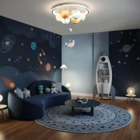 Lustra LED ASTRONAUT 60W, 6xE27, lumina Rece/Calda/Neutra, Alb Lustra LED ASTRONAUT 60W, 6xE27, lumina Rece/Calda/Neutra, Alb