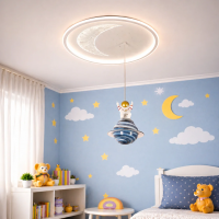 Lustra LED ASTRONAUT 80W, lumina Rece/Calda/Neutra, Alb Lustra LED ASTRONAUT 80W, lumina Rece/Calda/Neutra, Alb