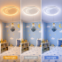 Lustra LED ASTRONAUT 80W, lumina Rece/Calda/Neutra, Alb [4]