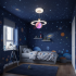 Lustra LED ASTRONAUT 60W, 1xE27, lumina Rece/Calda/Neutra, Alb Roz [3]