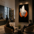 Tablou Decorativ Aripi de Lumina, 80 x 160 cm, Sticla si MDF [4]