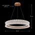 Lustra LED Cristal cu telecomanda, 49W, Lumina Calda/Neutra/Rece, Φ40 cm, Inaltime Reglabila, Metal si Cristal, Auriu [4]
