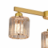 Lustra Clasica Moderna LC110/3GD cu Cristal, 3x E27, Auriu, Metal si Cristal [2]