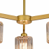 Lustra Clasica Moderna LC110/3GD cu Cristal, 3x E27, Auriu, Metal si Cristal [4]