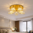 Lustra Clasica Moderna Sasha, LC117/5GD, 5xE27, Metal si Cristal, Auriu, Abajur [3]