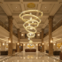 Candelabru Cristal cu Telecomanda KOLO Supremo, 120x350cm, Lumina Calda/Neutra/Rece, Auriu, Metal si Cristal [4]