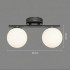 Lustra LED si cristal ORI, 30cm, 2xG9, Globuri, Negru [4]