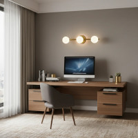 Lustra LED si cristal ORI, 46cm, 3xG9, Globuri, Auriu