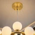 Lustra LOFT Chamber, 25x G9, Alb Auriu, Metal, Inaltime Reglabila, Modern [3]