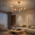 Lustra VENERE Luce, 3 Cercuri, 7xG9, Auriu, Metal , Inaltime Reglabila [3]