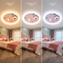 Lustra LED CONSTELATION cu telecomanda 63W, Diametru 50cm, lumina Rece/Calda/Neutra, Roz [4]