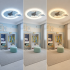Lustra LED cu telecomanda 72W, Diametru 50cm, lumina Rece/Calda/Neutra, Albastru [4]