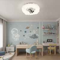 Lustra LED KOSMER cu telecomanda 75W, Diametru 50cm, lumina Rece/Calda/Neutra, Alb