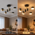 Lustra LED Palius 17W Negru, 4 Brate [2]