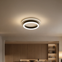 Lustra LED MODERNA 25W, Diametru 20cm, Rotunda, lumina Rece/Calda/Neutra, Negru