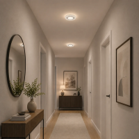 Lustra LED CELUN, 33W, Diametru 21cm, Lumina Calda/Neutra/Rece, Alb, Metal si Acril Lustra LED CELUN, 33W, Diametru 21cm, Lumina Calda/Neutra/Rece, Alb, Metal si Acril