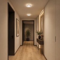 Lustra LED ALAJA, 33W, Diametru 22cm, Lumina Calda/Neutra/Rece, Alb, Metal si Acril Lustra LED ALAJA, 33W, Diametru 22cm, Lumina Calda/Neutra/Rece, Alb, Metal si Acril