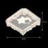 Lustra LED ICE Petito, 22W, Dimensiune 18x18cm, Lumina Calda/Neutra/Rece, Alb, Metal si Acril [4]