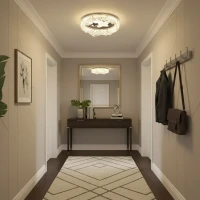 Lustra LED Petito, 21W, Diametru 18cm, Lumina Calda/Neutra/Rece, Alb, Metal si Acril