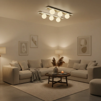 Lustra LED TRION, Lumina Calda/Neutra/Rece, 3xG9, 24W, Negru, Metal si Acril Lustra LED TRION, Lumina Calda/Neutra/Rece, 3xG9, 24W, Negru, Metal si Acril